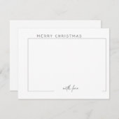 フラットホリデーカード シーズンカード (正面/裏面)