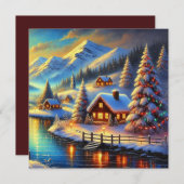 フラットホリデーカード シーズンカード (正面/裏面)