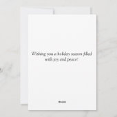 フラットホリデーカード シーズンカード (裏面)