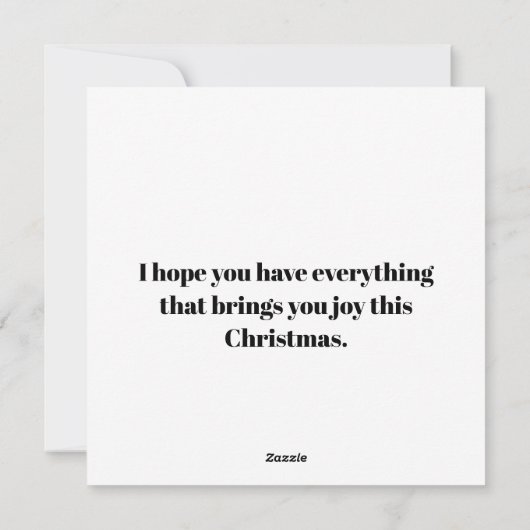 フラットホリデーカード シーズンカード (裏面)