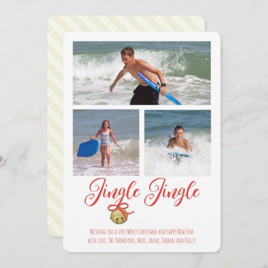 フラットホリデーカード シーズンカード (正面/裏面)