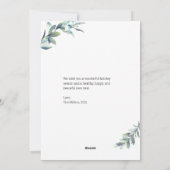 フラットホリデーカード シーズンカード (裏面)