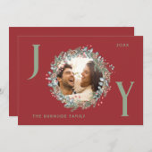 フラットホリデーカード シーズンカード (正面/裏面)