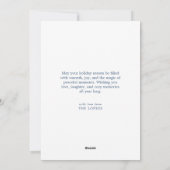 フラットホリデーカード シーズンカード (裏面)