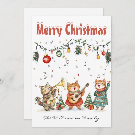 フラットホリデーカード シーズンカード (正面/裏面)