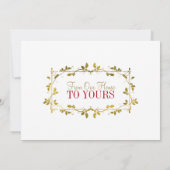 フラットホリデーカード シーズンカード (裏面)