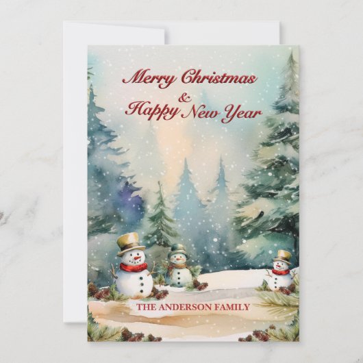 フラットホリデーカード シーズンカード (正面)