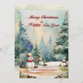 フラットホリデーカード シーズンカード (正面/裏面)