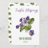 フラットホリデーカード シーズンカード (正面/裏面)