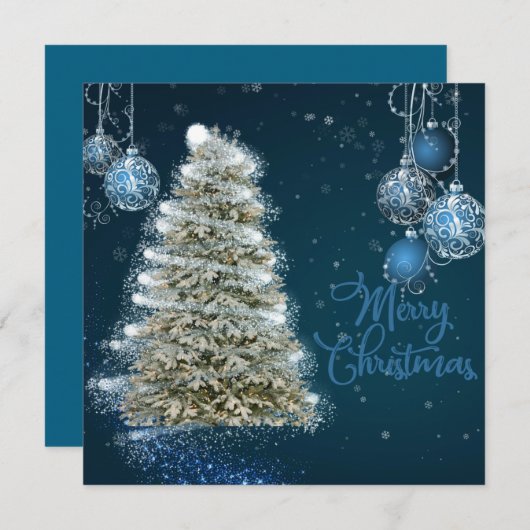 フラットホリデーカード シーズンカード (正面/裏面)