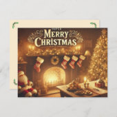 フラットホリデーカード シーズンカード (正面/裏面)