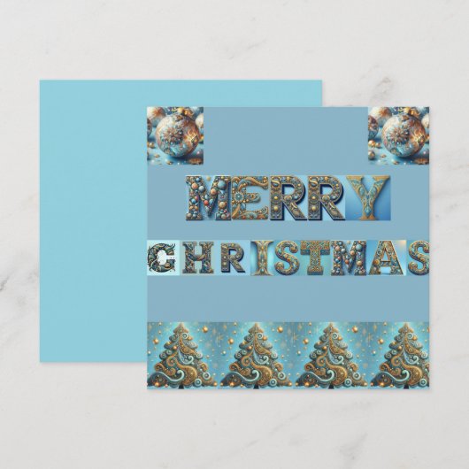 フラットホリデーカード シーズンカード (正面/裏面)