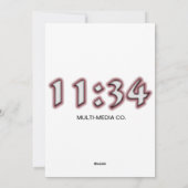 フラットホリデーカード シーズンカード (裏面)