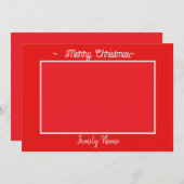 フラットホリデーカード シーズンカード (正面/裏面)