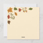 フラットホリデーカード シーズンカード (裏面)