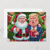 フラットホリデーカード シーズンポストカード (正面/裏面)