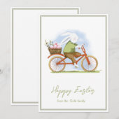 フラットホリデーカード"ハッピーイースター"。 シーズンカード (正面/裏面)
