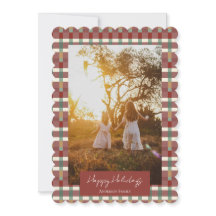 フラットホリデーカード　ハッピーホリデー