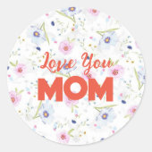 フラットホリデーカード ラウンドシール (正面)