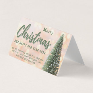 フラットホリデーカード 名刺