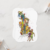 フラットホリデーグリーティングカード カード (正面/裏面インサイチュ)