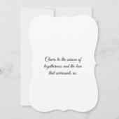 フラットホリデーグリーティングカード カード (裏面)