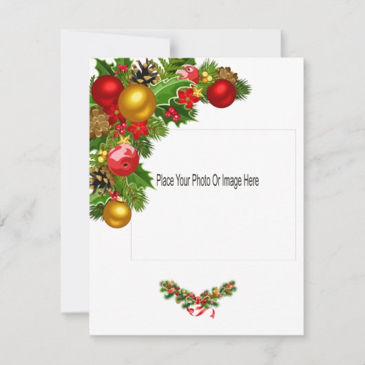 フラットホリデーフォトカード シーズンカード (正面)