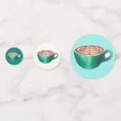 フラットホワイトラテカプチーノコーヒーショップハウスカフェ コンフェッティ (裏面)