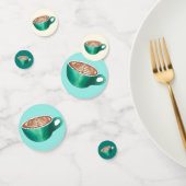 フラットホワイトラテカプチーノコーヒーショップハウスカフェ コンフェッティ (グループ)