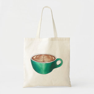 フラットホワイトラテカプチーノコーヒーショップハウスカフェ トートバッグ