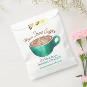 フラットホワイトラテカプチーノコーヒーショップハウスカフェ フェイバーバッグ (封をした状態)