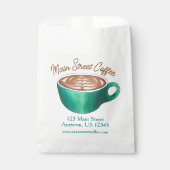 フラットホワイトラテカプチーノコーヒーショップハウスカフェ フェイバーバッグ (正面)