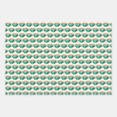 フラットホワイトラテカプチーノコーヒーショップハウスカフェ ラッピングペーパーシート (正面3)