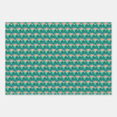 フラットホワイトラテカプチーノコーヒーショップハウスカフェ ラッピングペーパーシート (正面2)