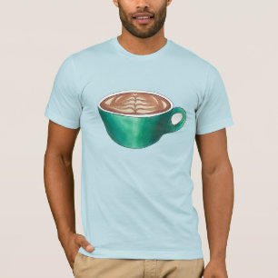 フラットホワイトラテカプチーノコーヒーショップハウスカフェ Tシャツ