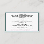 フラットボエレガントタニカルモダングリーンティーク エンクロージャーカード (裏面)