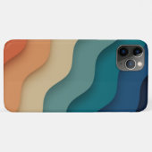 フラットボホ抽象芸術ランドスケープサンセットアンドマウンテンズ Case-Mate iPhoneケース (裏面(横))