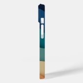 フラットボホ抽象芸術ランドスケープサンセットアンドマウンテンズ Case-Mate iPhoneケース (裏面 / 左)