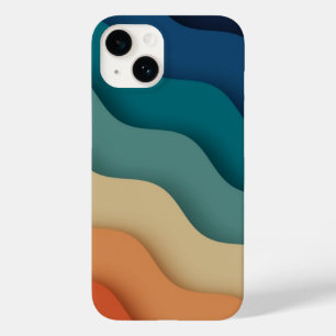 フラットボホ抽象芸術ランドスケープサンセットアンドマウンテンズ Case-Mate iPhone 14ケース