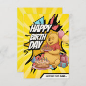 フラットポカラフルオ誕生日カード (正面/裏面)