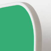 フラットミントグリーン結婚背景 – のデザイン ピックルボールラケット (左詳細)