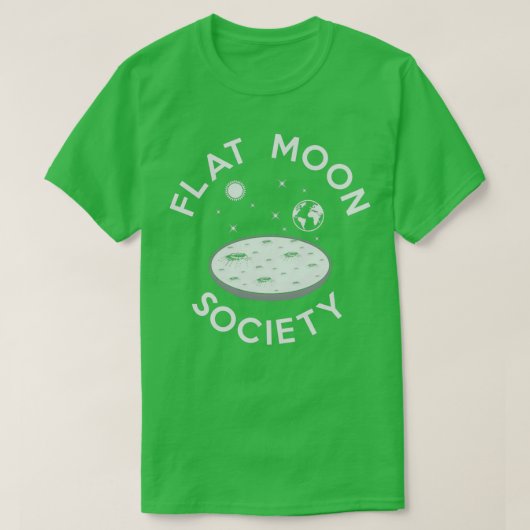 フラットムーン協会 Tシャツ (デザイン正面)