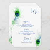 フラットメニューカードピーコック メニュー (正面/裏面)