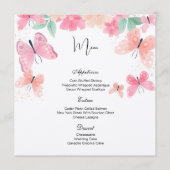 フラットメニューカード メニュー (正面)