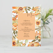 フラットメニューカード – 秋 メニュー (スタンド正面)