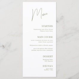 フラットメニューブライダルシャワー メニュー