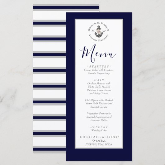 フラットメニュー メニュー (正面/裏面)