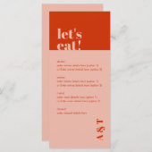 フラットメニュー メニュー (正面/裏面)