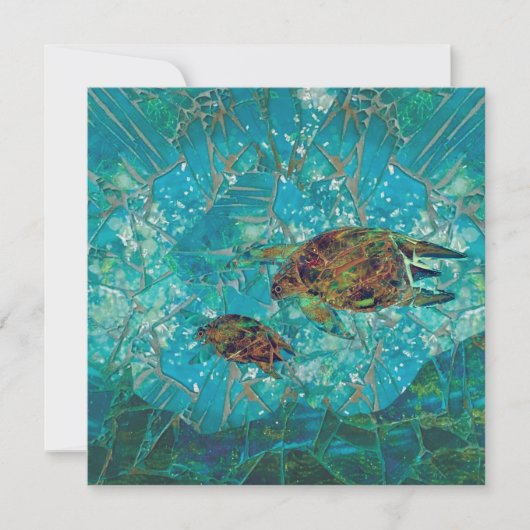 フラットモザイクカード及び封筒 サンキューカード (正面)