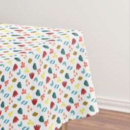 フラットモダンデザイングリーンレッドオレンジデザイン3b テーブルクロス